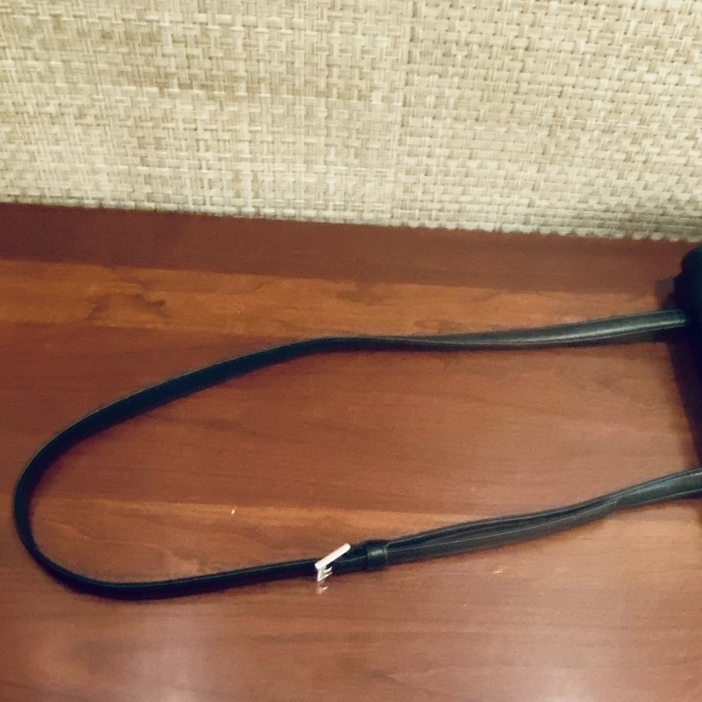 VTG 1990s Nine West Black Leather Shoulder Bag with Credit Card/ID Holders - Picture 10 of 14